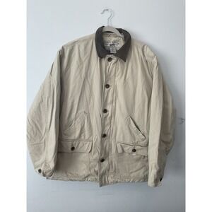 Vintage GAP Chore Jacket Men's Large Flannel Lined Barn Coat Khaki